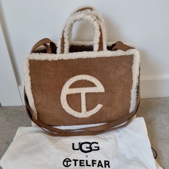 👜UGG X TELFARMedium SHOPPER CHESNUT BRAND NEW